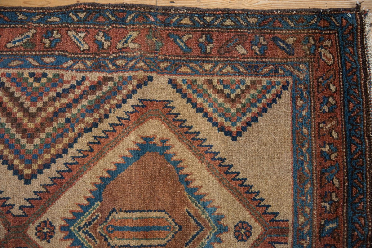 3x6 Antique Camel Hair Serab Rug Runner