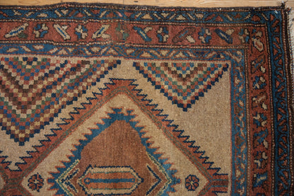 3x6 Antique Camel Hair Serab Rug Runner