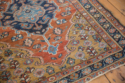 3.5x4 Vintage Heriz Square Rug