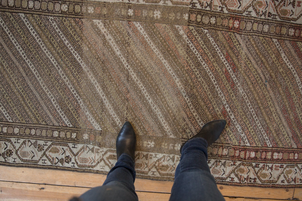 3x8.5 Vintage Distressed Hamadan Rug Runner