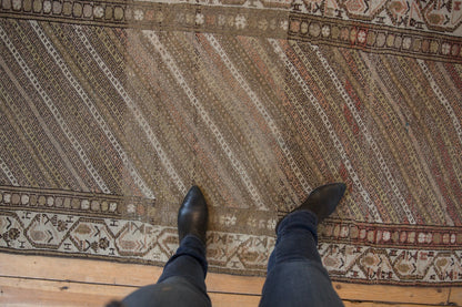 3x8.5 Vintage Distressed Hamadan Rug Runner