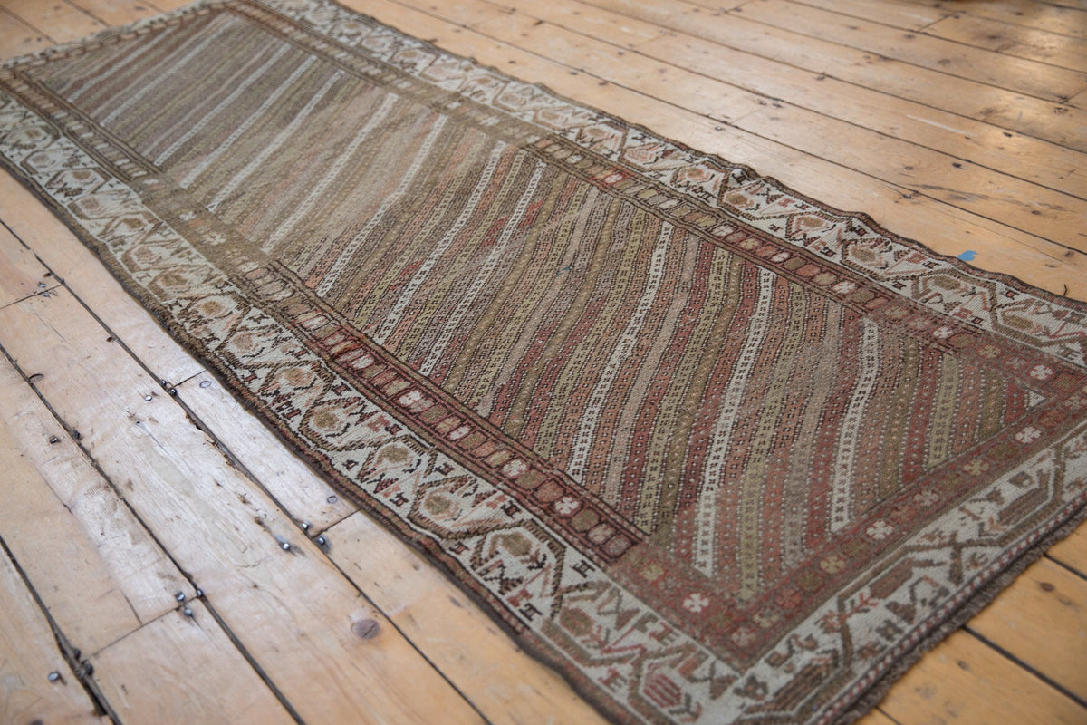 3x8.5 Vintage Distressed Hamadan Rug Runner
