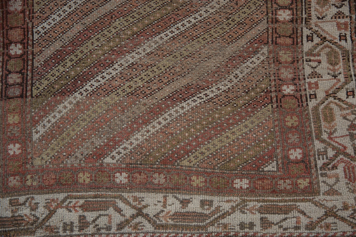 3x8.5 Vintage Distressed Hamadan Rug Runner