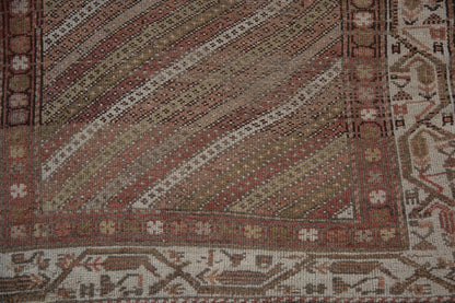 3x8.5 Vintage Distressed Hamadan Rug Runner
