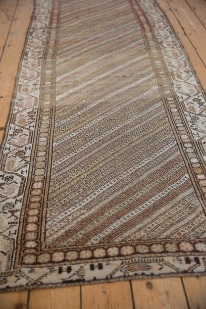 3x8.5 Vintage Distressed Hamadan Rug Runner