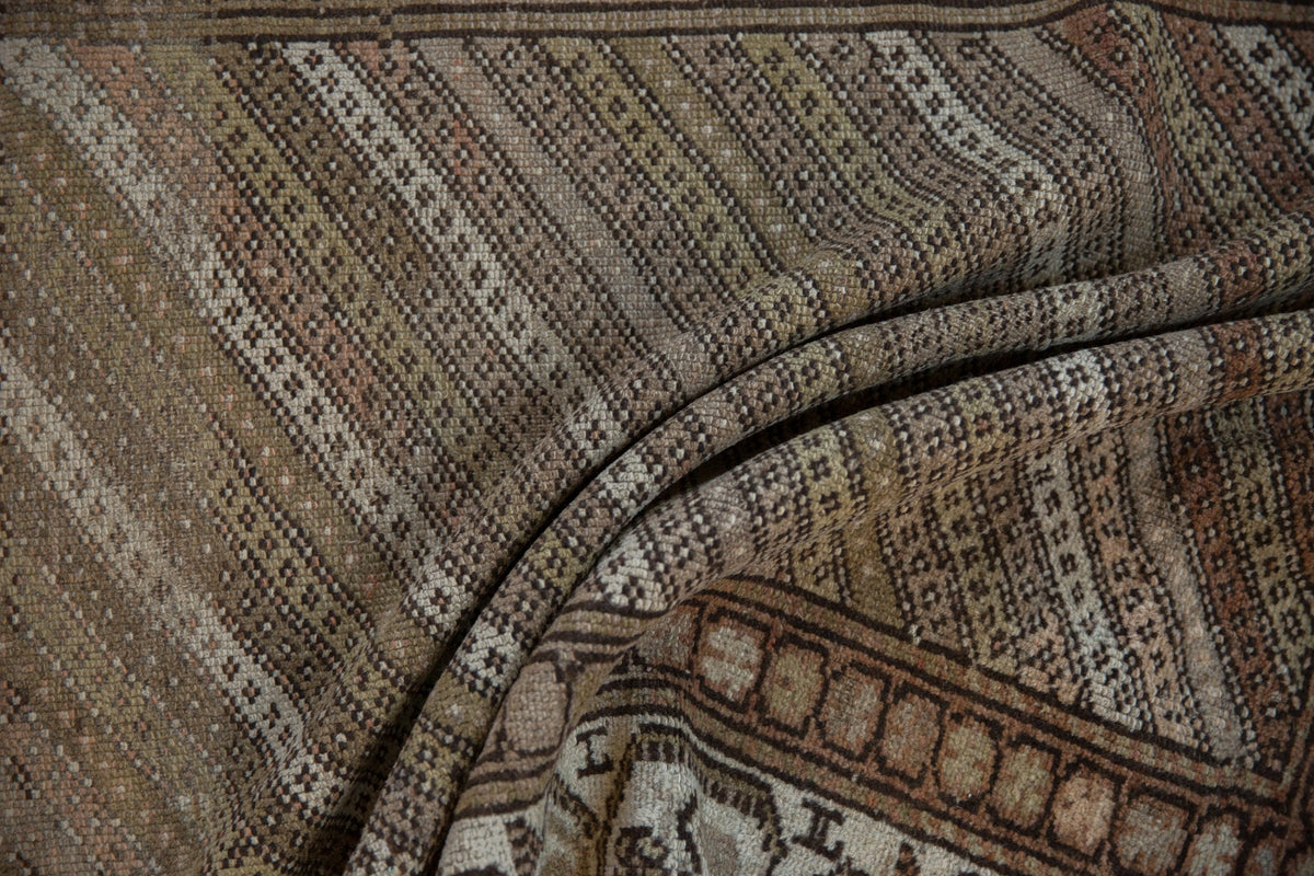 3x8.5 Vintage Distressed Hamadan Rug Runner