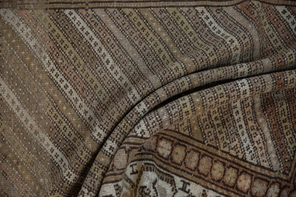 3x8.5 Vintage Distressed Hamadan Rug Runner