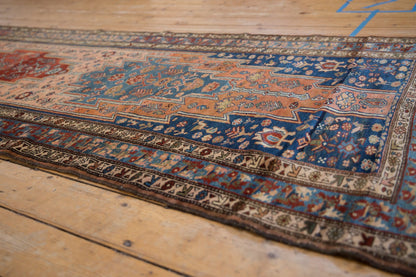 3.5x12.5 Vintage Fine Distressed Malayer Rug Runner