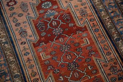 3.5x12.5 Vintage Fine Distressed Malayer Rug Runner