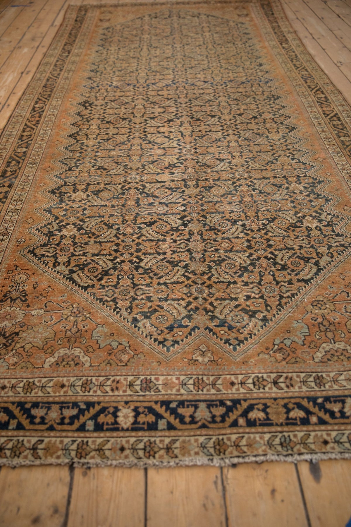 5x11.5 Vintage Distressed Malayer Rug Runner