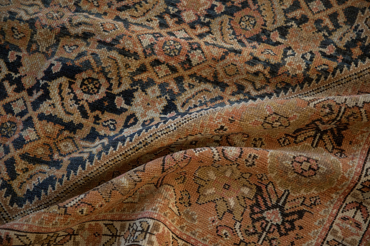 5x11.5 Vintage Distressed Malayer Rug Runner