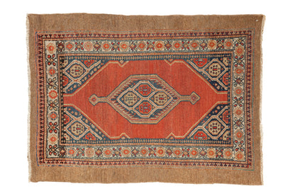 3x4 Vintage Fine Camel Hair Serab Square Rug