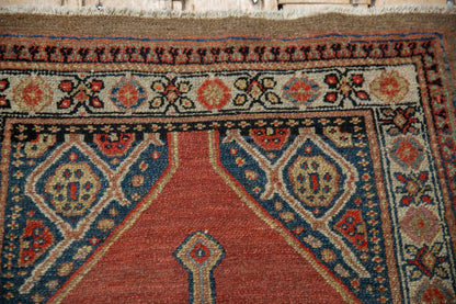 3x4 Vintage Fine Camel Hair Serab Square Rug
