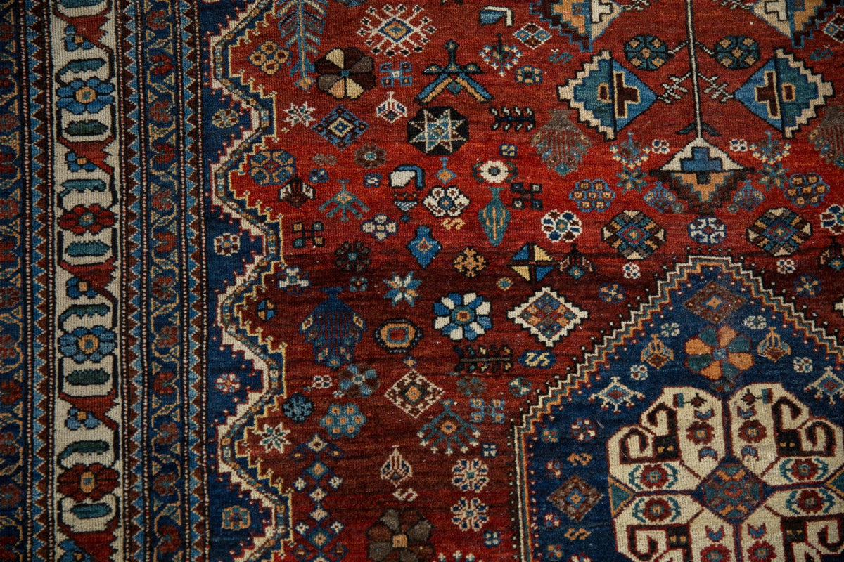 4.5x7 Vintage Fine Abadeh Rug