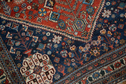 4.5x7 Vintage Fine Abadeh Rug