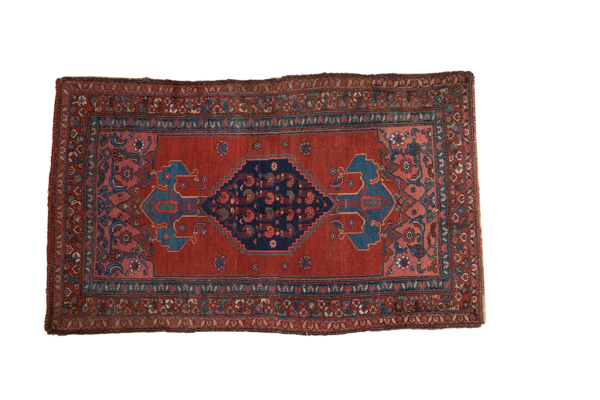 4x7 Vintage Kurdish Bijar Rug