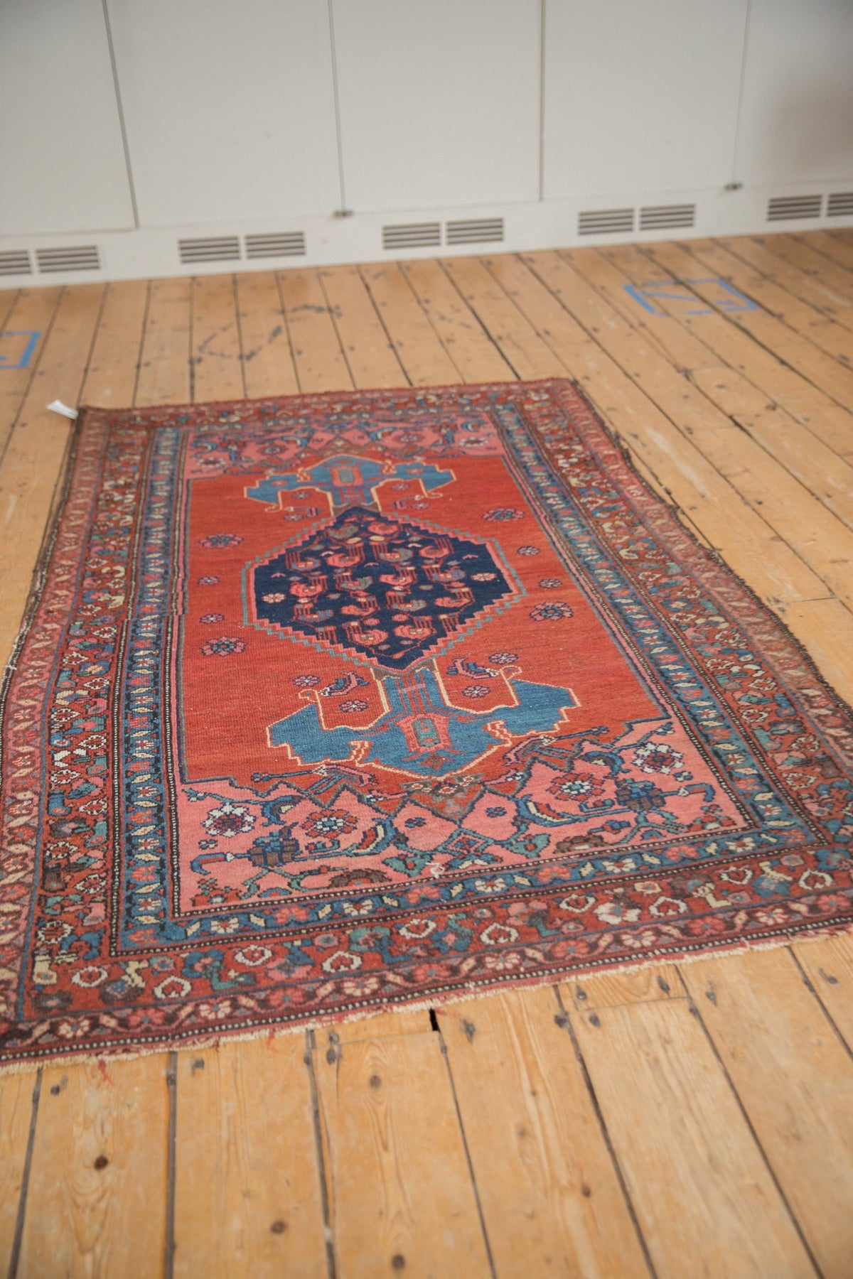 4x7 Vintage Kurdish Bijar Rug