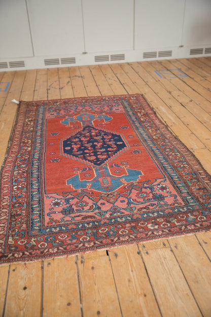 4x7 Vintage Kurdish Bijar Rug