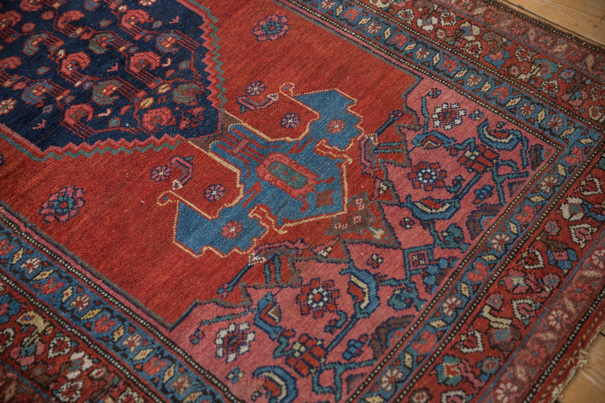 4x7 Vintage Kurdish Bijar Rug