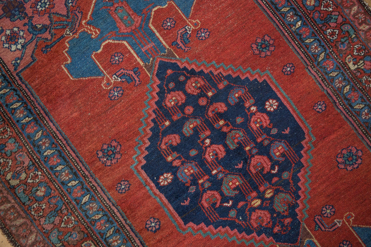 4x7 Vintage Kurdish Bijar Rug