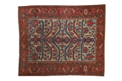 5x6 Antique Fine Malayer Square Rug