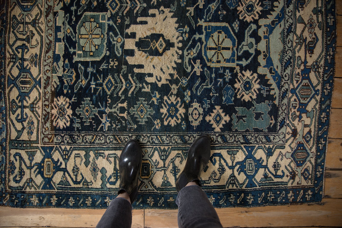 4.5x5 Vintage Bijar Square Rug