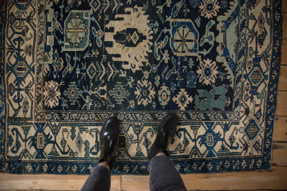 4.5x5 Vintage Bijar Square Rug