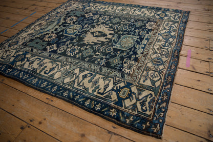 4.5x5 Vintage Bijar Square Rug