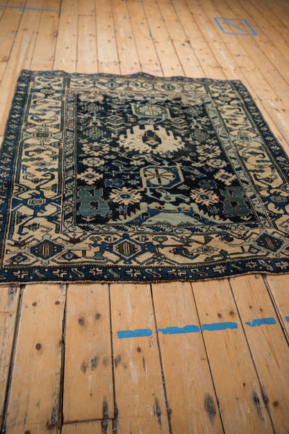 4.5x5 Vintage Bijar Square Rug