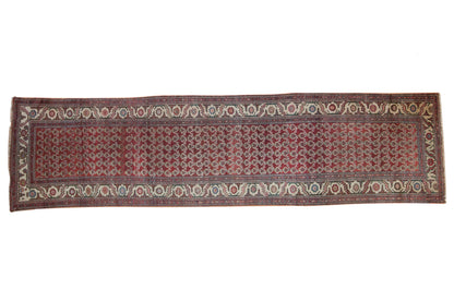 3.5x12 Vintage Hamadan Rug Runner