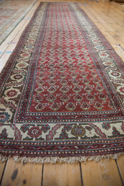3.5x12 Vintage Hamadan Rug Runner