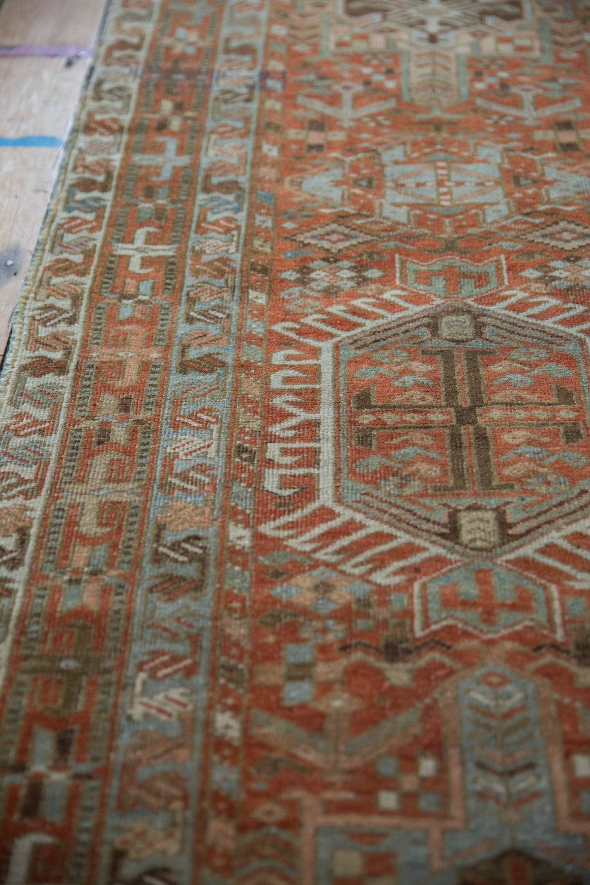 2.5x14 Vintage Fine Distressed Karaja Rug Runner