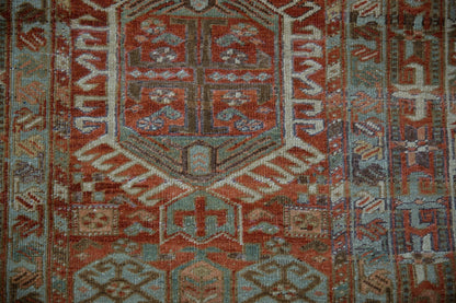 2.5x14 Vintage Fine Distressed Karaja Rug Runner