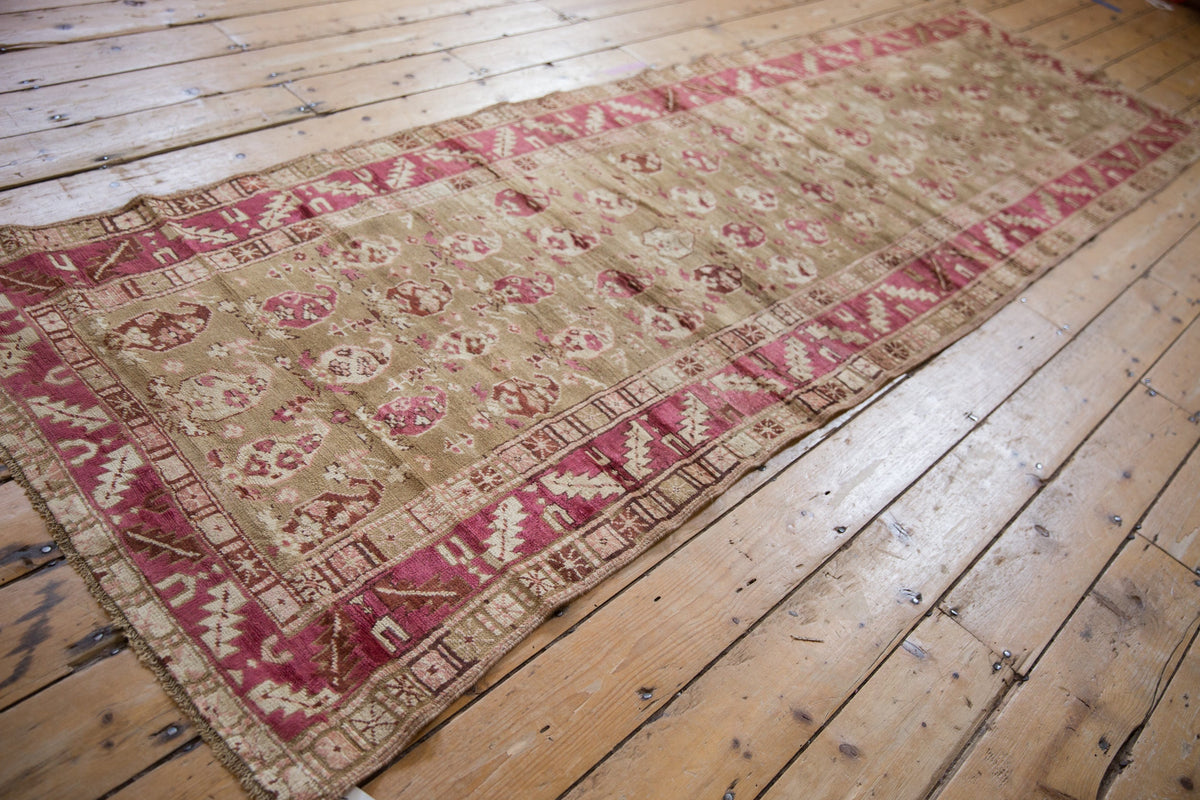 3.5x10 Vintage Distressed Karabagh Rug Runner