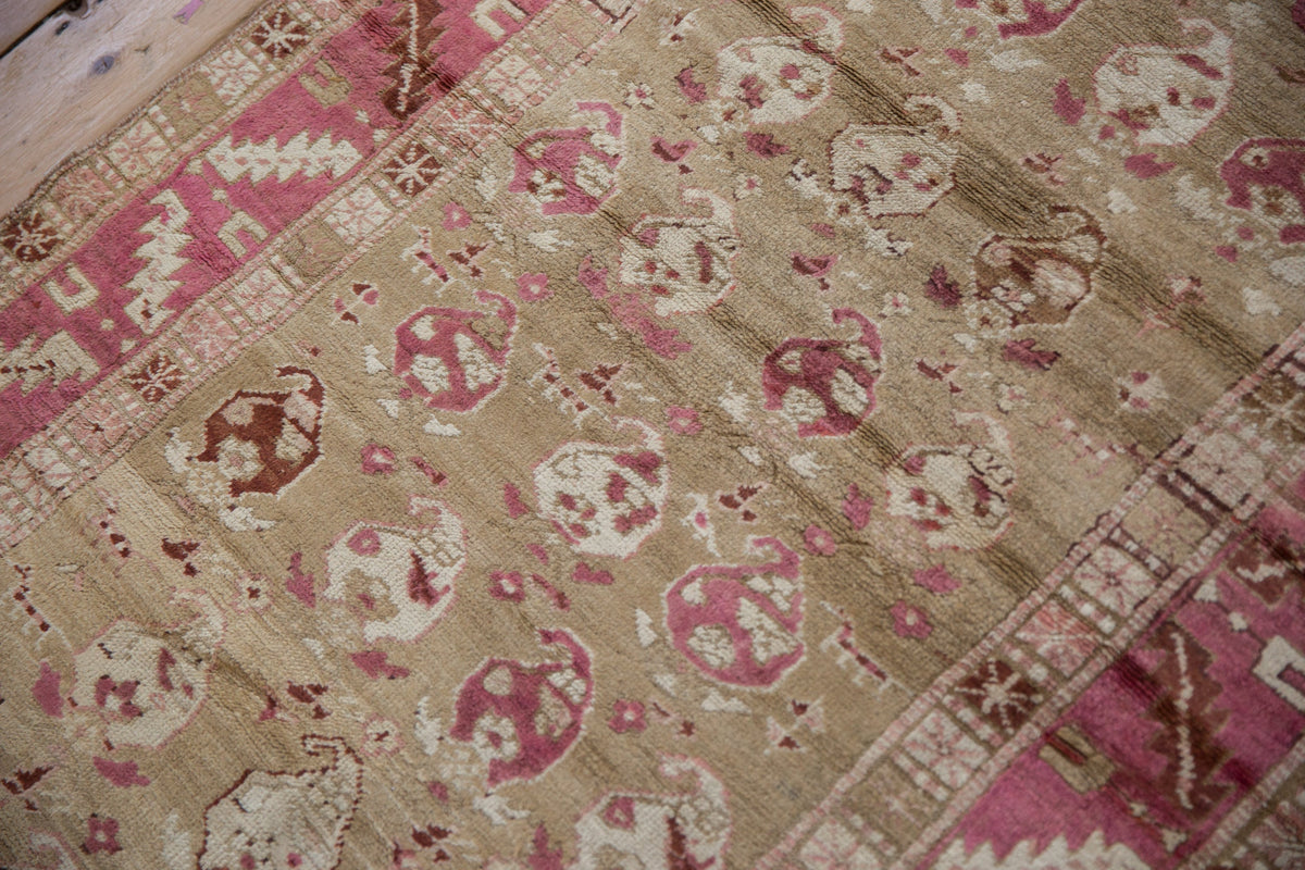 3.5x10 Vintage Distressed Karabagh Rug Runner