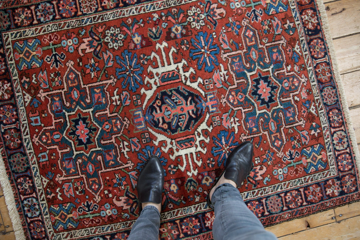 3.5x4.5 Vintage Karaja Square Rug