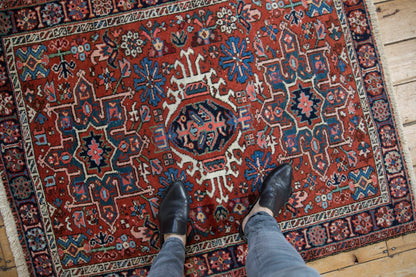 3.5x4.5 Vintage Karaja Square Rug
