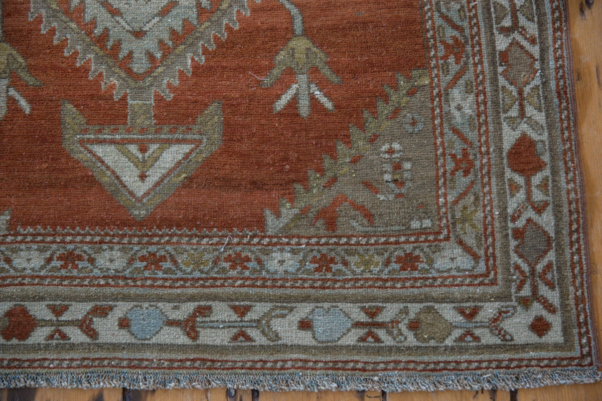 3.5x13 Vintage Distressed Malayer Rug Runner