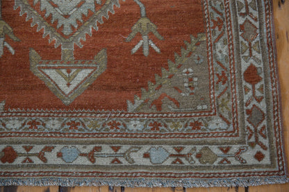 3.5x13 Vintage Distressed Malayer Rug Runner