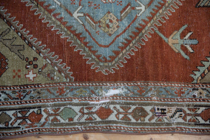 3.5x13 Vintage Distressed Malayer Rug Runner