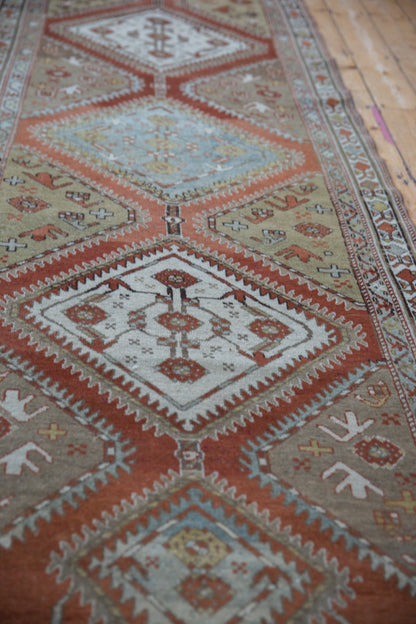 3.5x13 Vintage Distressed Malayer Rug Runner