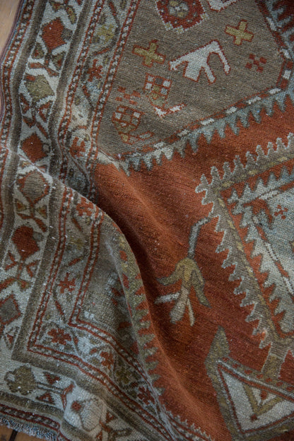 3.5x13 Vintage Distressed Malayer Rug Runner