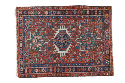 3.5x4.5 Vintage Karaja Square Rug