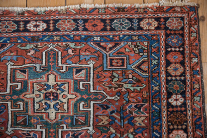 3.5x4.5 Vintage Karaja Square Rug