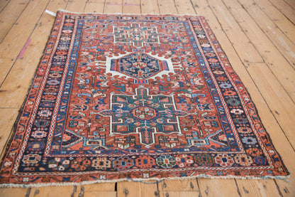 3.5x4.5 Vintage Karaja Square Rug