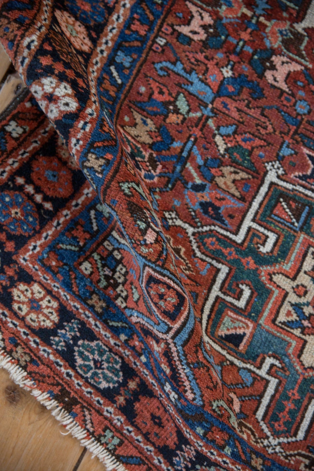 3.5x4.5 Vintage Karaja Square Rug