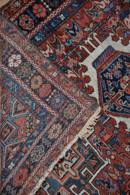 3.5x4.5 Vintage Karaja Square Rug