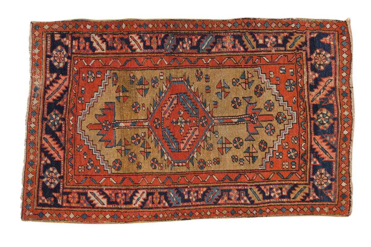 2.5x4.5 Antique Heriz Rug
