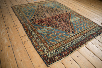 4x5.5 Antique Distressed Hamadan Rug