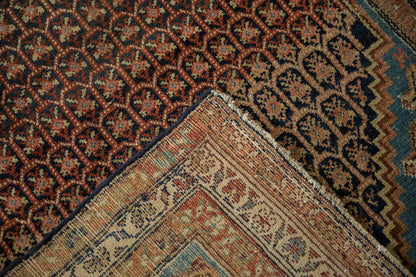 4x5.5 Antique Distressed Hamadan Rug